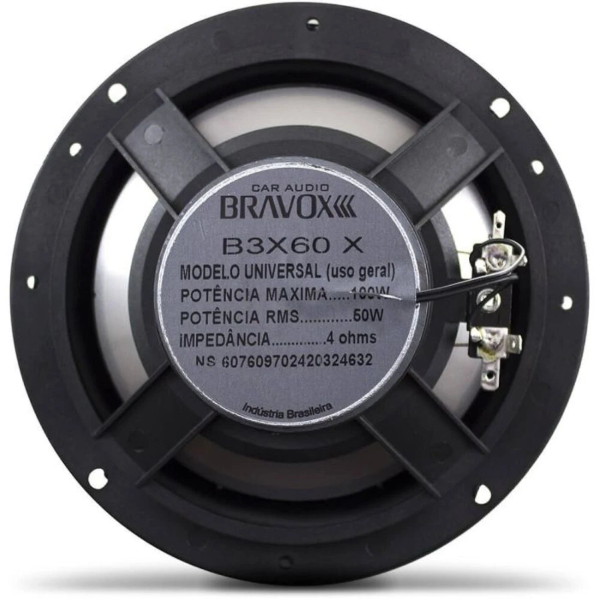 Alto-falantes Triaxiais Bravox 6" 100W RMS – Modelo B3X60X